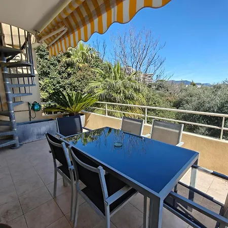 아파트 Toit Terrasse Nice-ouest Avec Parking, Clim Et Piscine 니스